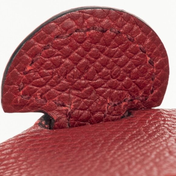 Hermes Evelyne TPM Rouge Grenat Taurillon Clemence Leather Shoulder Bag - Picture 13 of 15